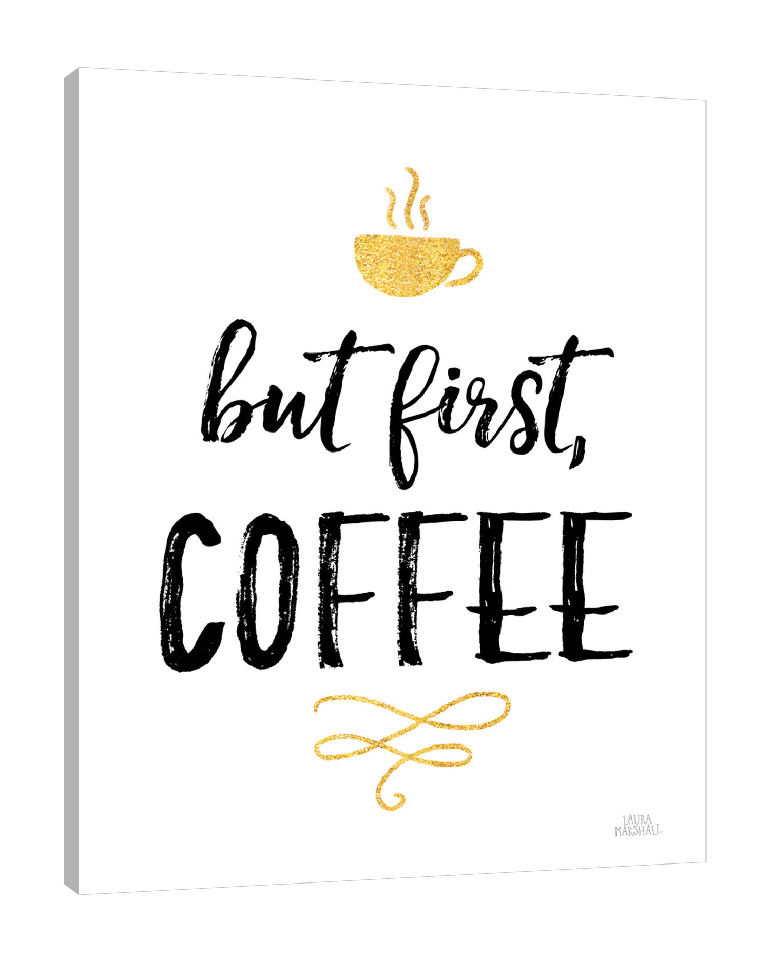 Jaxson Rea "Morning Motivation I" Gallery Wrapped Canvas By Laura